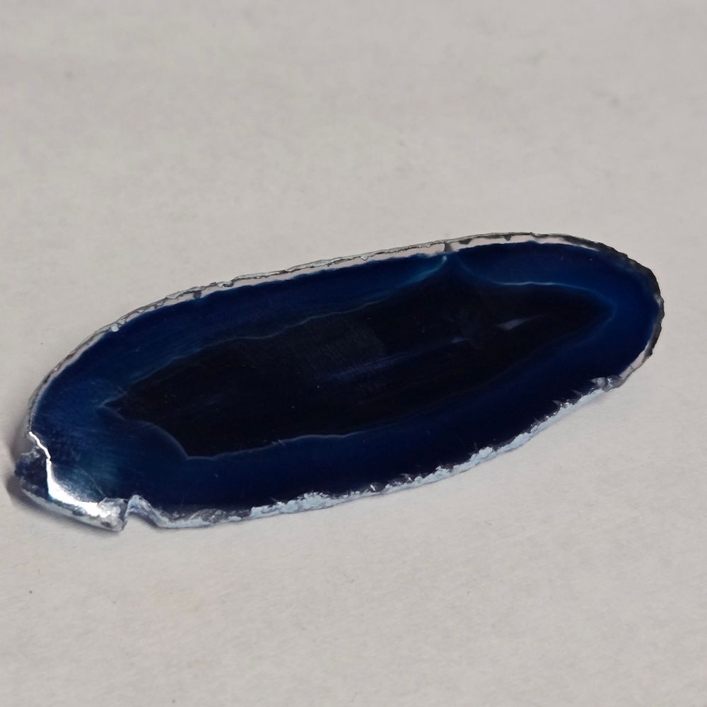 Blue Agate Slice Pin